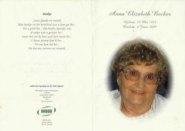 BECKER-Anna-Elizabeth-Nn-Koekie.Annatjie-1928-2009-F