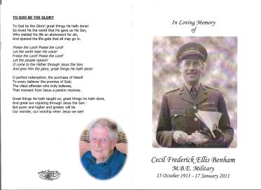 BENHAM-Cecil-Frederick-Ellis-1913-2011-MBE.Military-M