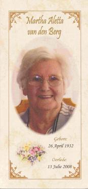 BERG-VAN-DEN-Martha-Aletta-1932-2008-F-1