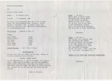 BOTHA-Francis-Pieter-1953-1990