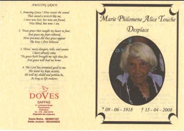 DESPLACE-Marie-Philomene-Alice-Touche-nee-DuPousal-1918-2008-F