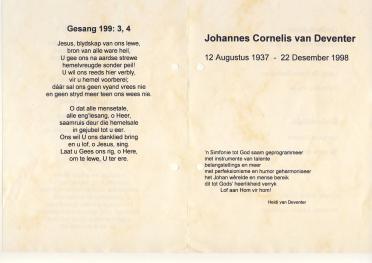 DEVENTER-VAN-Johannes-Cornelius-1937-1998-M