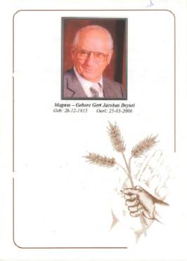 DEYSEL-Gert-Jacobus-1915-2006-M