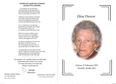 DREYER-Elizabeth-Wilhelmina-Nn-Elize-1919-2011-F