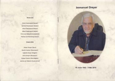 DREYER-Immanuel-1942-2010-M