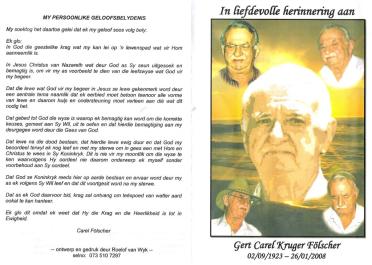 FÖLSCHER-Gert-Carel-Kruger-1923-2008-M