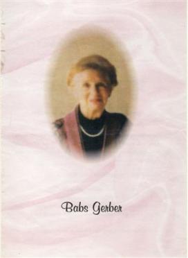 GERBER-Gerbrecht-Elizabeth-Nn-Babs-1918-2001-F