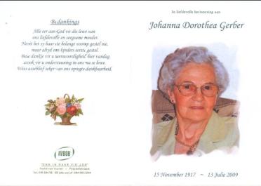GERBER-Johanna-Dorothea-1917-2009-F