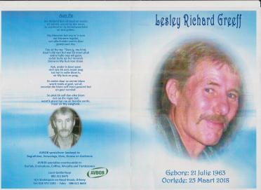 GREEFF-Lesley-Richard-Nn-Lesley-1963-2018-M