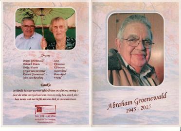 GROENEWALD-Abraham-Conradie-Nn-Abraham-1945-2015-M