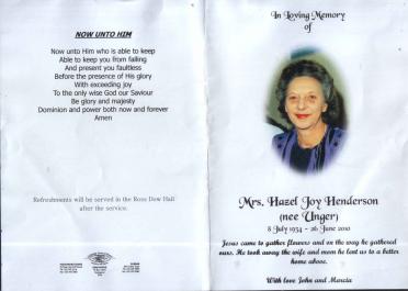 HENDERSON-Hazel-Joy-nee-Unger-1934-2010-F