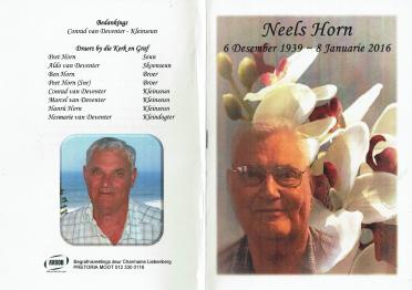 HORN-Cornelius-Roedolf-Nn-Neels-1939-2016-M