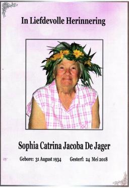 JAGER-DE-Sophia-Catrina-Jacoba-née-Saayman-1934-2018-F