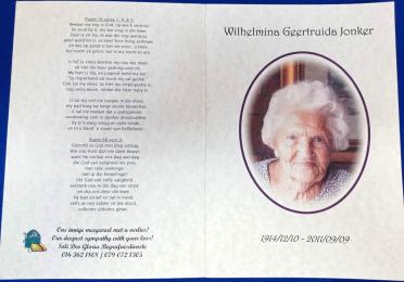 JONKER-Wilhelmina-Geertruida-1914-2011-F