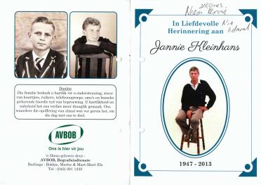 KLEINHANS-Jannie-W-Nn-Jannie-1947-2013-M