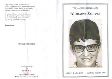 KLOPPER-Wilhemine-1931-2007-F