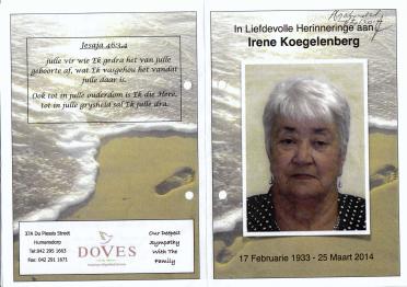 KOEGELENBERG-Irene-1933-2014-F