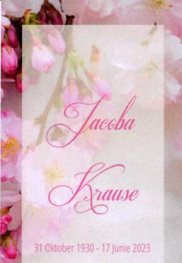 KRAUSE-Jacoba-Nn-Kobie-nee-Steyn-1930-2023-F