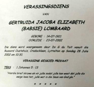 LOMBAARD-Gertruida-Jacoba-Elizabeth-Nn-Babsie-1921-2002-F_99