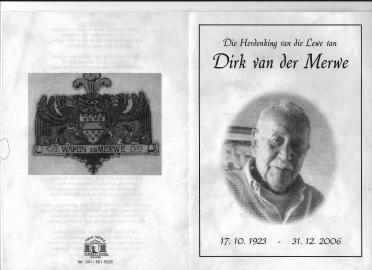 MERWE-VAN-DER-Dirk-1923-2006-M