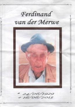 MERWE-VAN-DER-Ferdinand-1929-2013-M