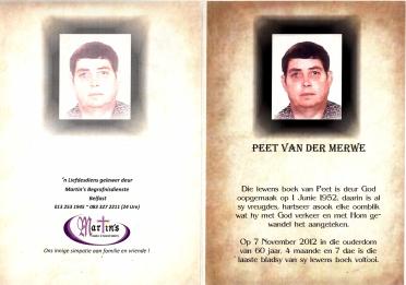 MERWE-VAN-DER-Petrus-Stephanus-Nn-Peet-1952-2012-M
