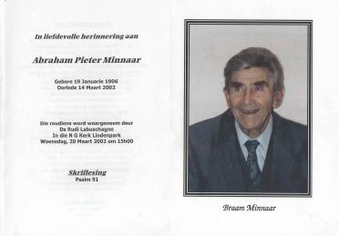 MINNAAR-Abraham-Pieter-Nn-Braam-1906-2002-M