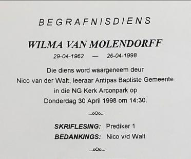 MOLENDORFF-VAN-Surnames-Vanne