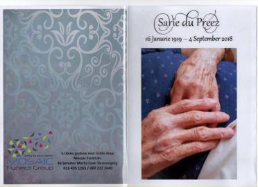 PREEZ-DU-Susara-Johanna-Nn-Sarie-1919-2018-F-1