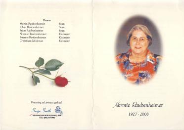 RAUBENHEIMER-Norma-Nn-Normie-1927-2008-F