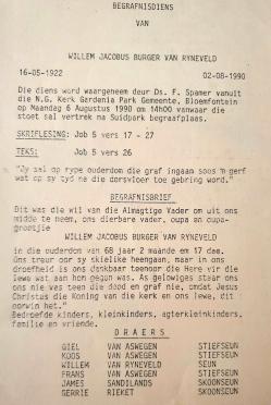 RYNEVELD-VAN-Willem-Jacobus-Burger-1922-1990-M