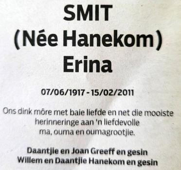 SMIT-Erina-née-Hanekom-1917-2011-F