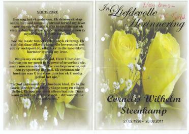 STEENKAMP-Cornelis-Wilhelm-Nn-Neels-1928-2011-M