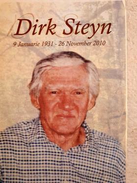 STEYN-Dirk-1931-2010-M