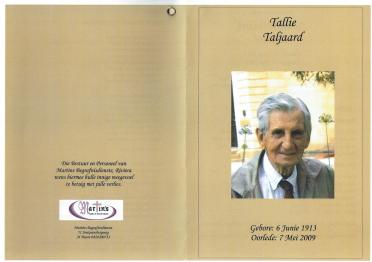 TALJAARD-Cornelis-Hendrik-Nn-Tallie-1913-2009-M
