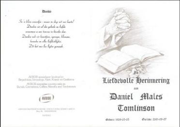 TOMLINSON-Daniel-Males-Nn-Dan-1929-2001-GGSA.NoordWesVersameling-M