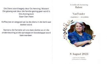 TONDER-VAN-Babsie-1949-2023-F-01