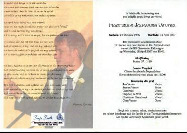 VENTER-Marthinus-Johannes-Nn-Marnus-1985-2007-GGSA.NoordWesVersameling-M