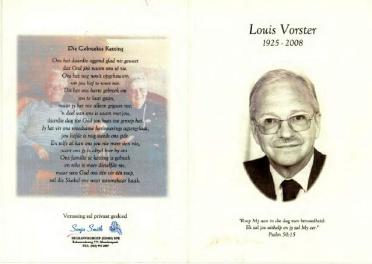 VORSTER-Louis-1925-2008-GGSA.NoordWesVersameling-M