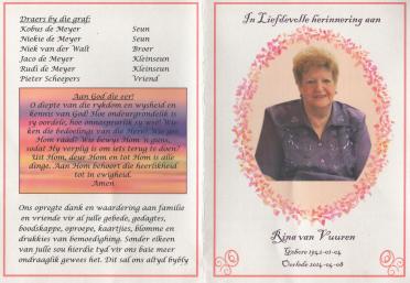 VUUREN-VAN-Rina-1942-2008-F