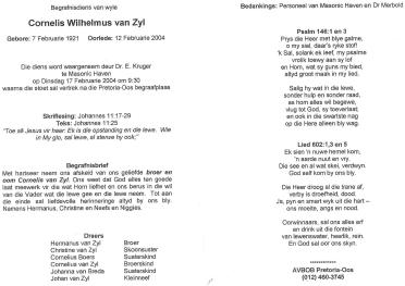 ZYL-VAN-Cornelis-Wilhelmus-1921-2004-M